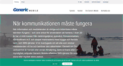 Desktop Screenshot of genericmobile.se